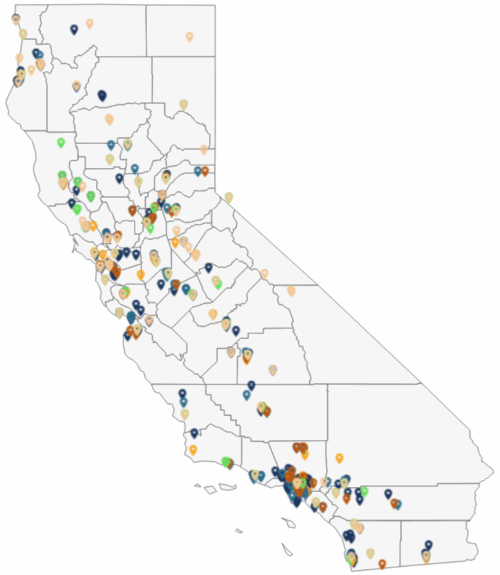 All Bond BHCIP and BHCIP Awardees Map